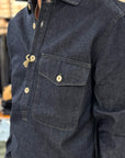 captain santors denim polo shirt 8805 cg369 blue