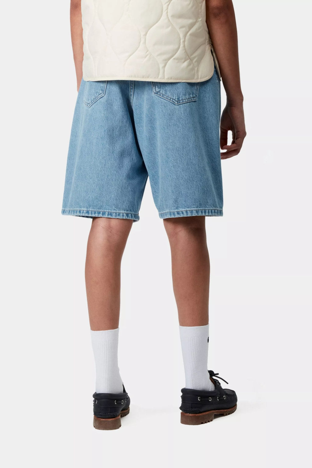 carhartt wip women brandon short blue stone bleached