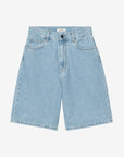 carhartt wip women brandon short blue stone bleached