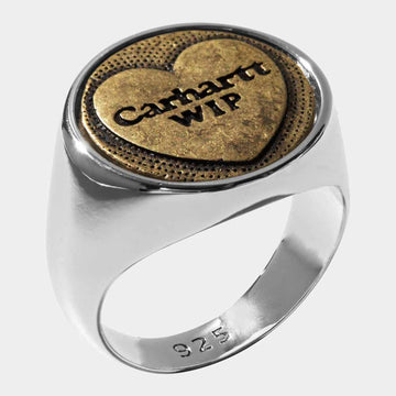 carhartt wip  heart ring silver