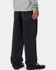 carhartt wip aaron pant black stone washed