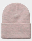 carhartt wip acrylic watch hat glassy pink heather
