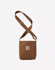 carhartt wip canvas bag small hamilton brown