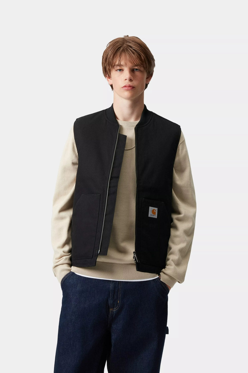 carhartt wip classic vest black rigid