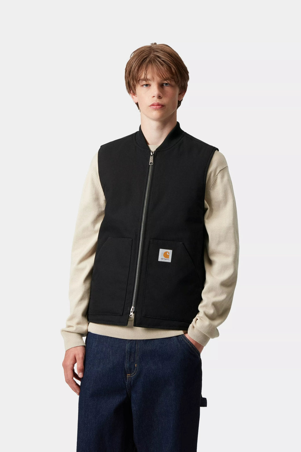 carhartt wip classic vest black rigid