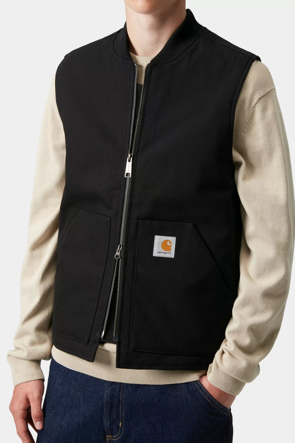 carhartt wip classic vest black rigid