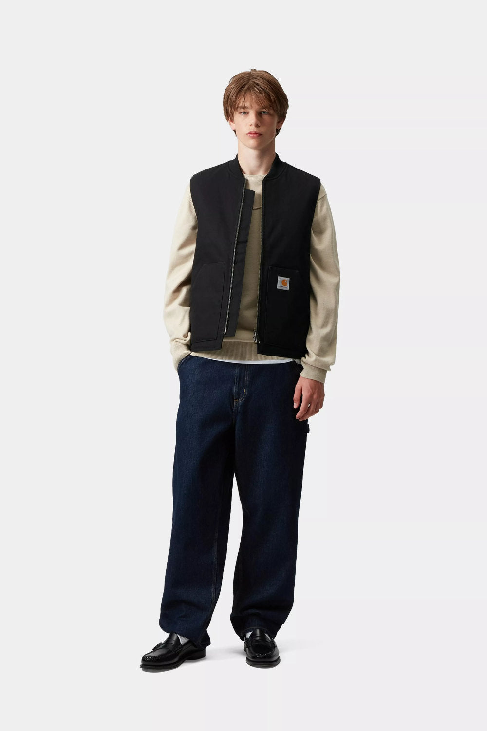 carhartt wip classic vest black rigid