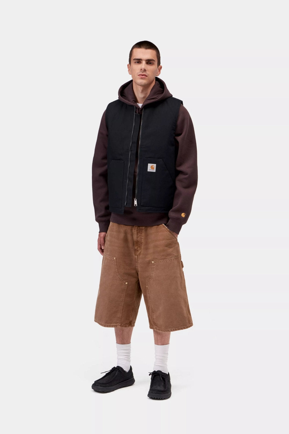 carhartt wip classic vest dark navy rigid