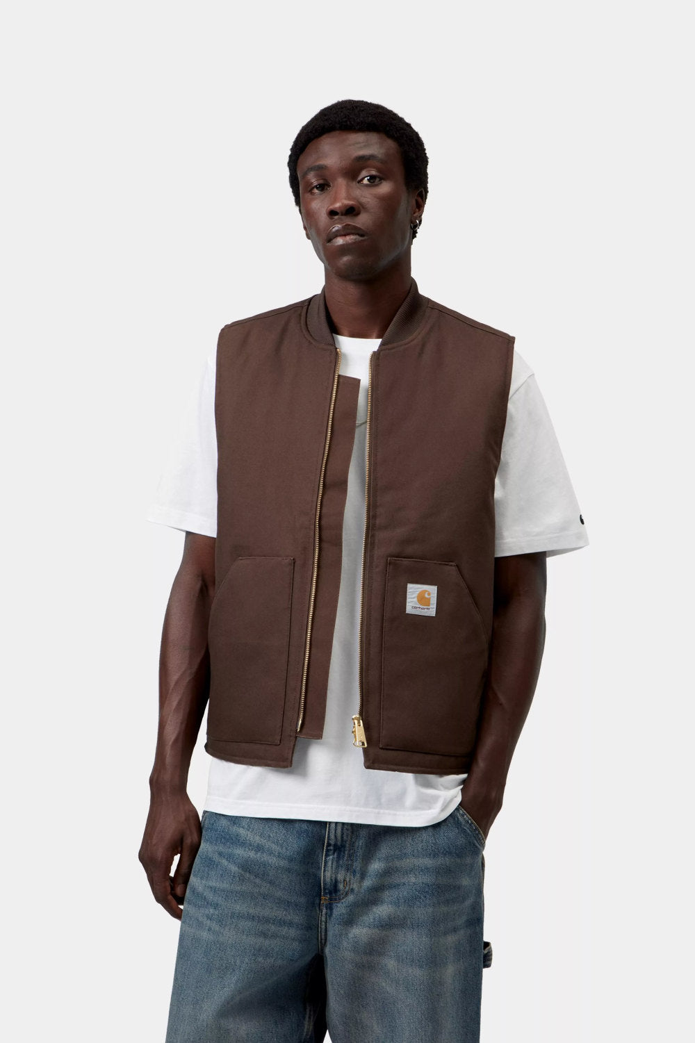 carhartt wip classic vest tobacco rigid