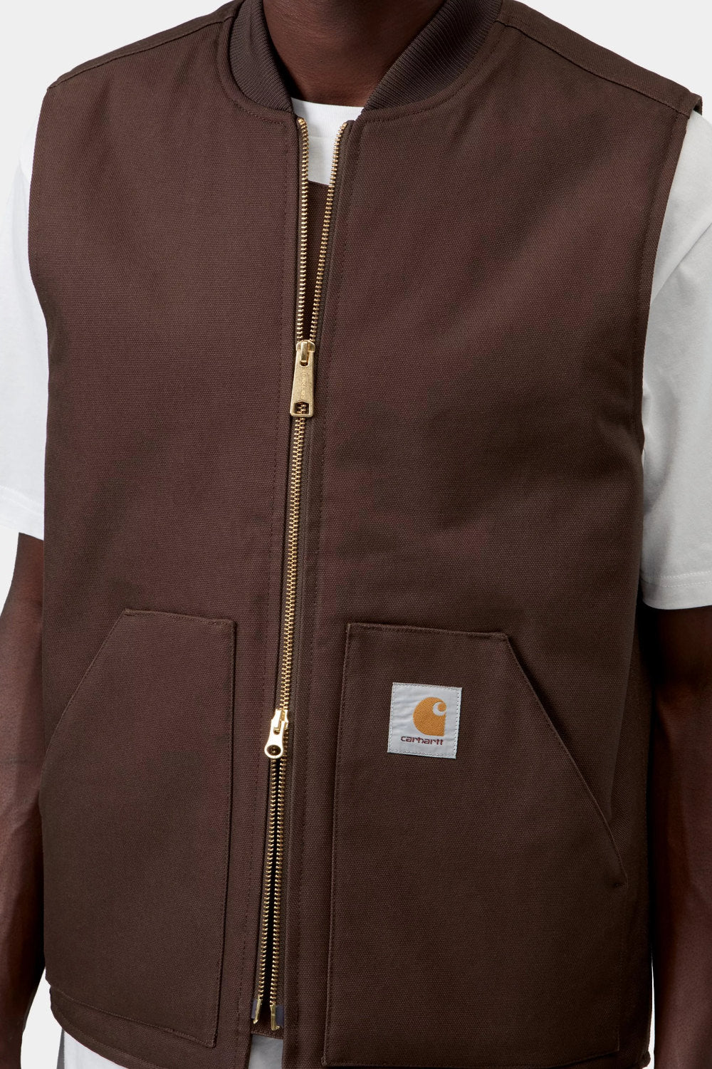 carhartt wip classic vest tobacco rigid