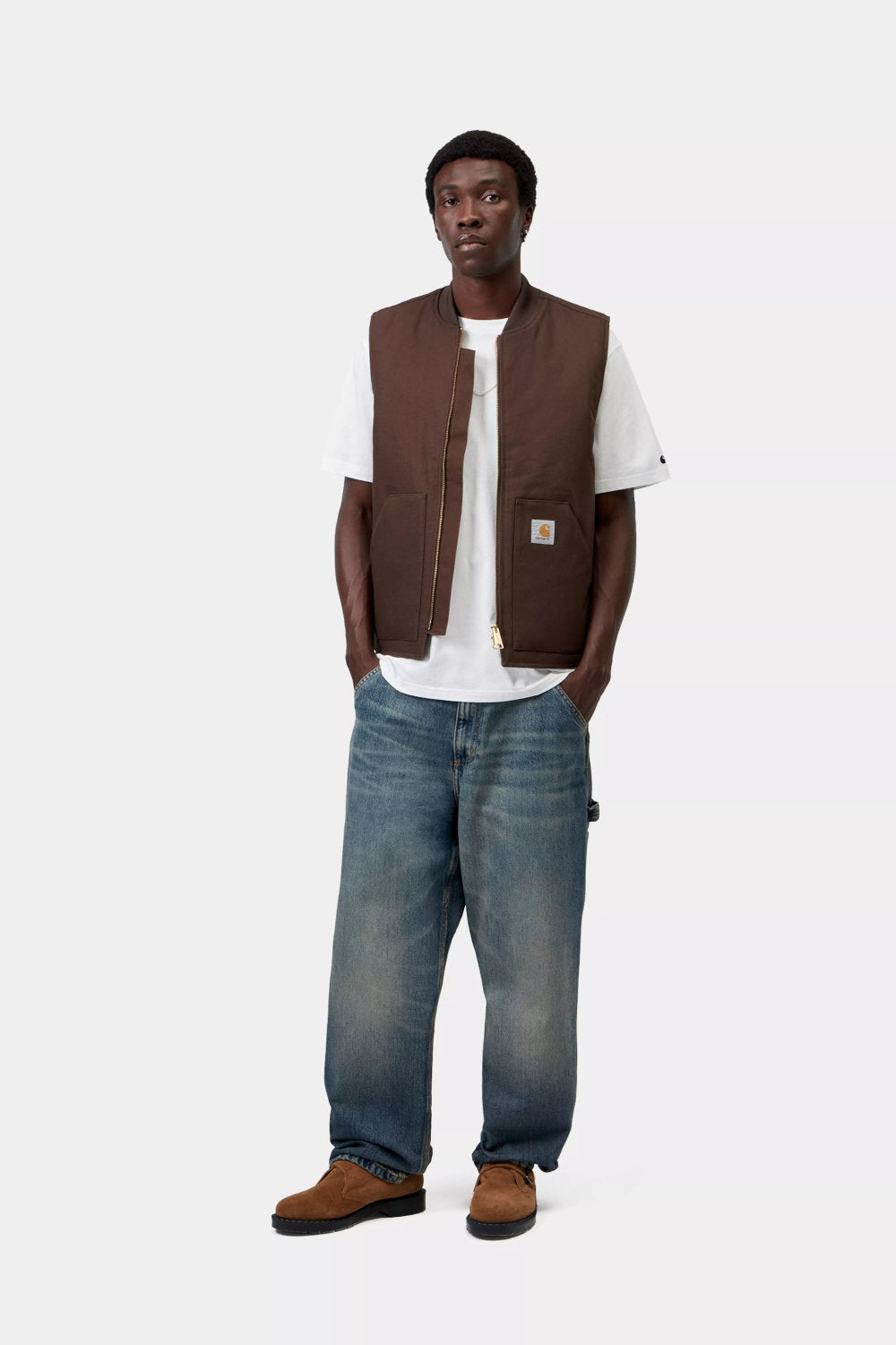 carhartt wip classic vest tobacco rigid