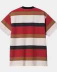 carhartt wip crouser short sleeve t-shirt crouser stripe arcade