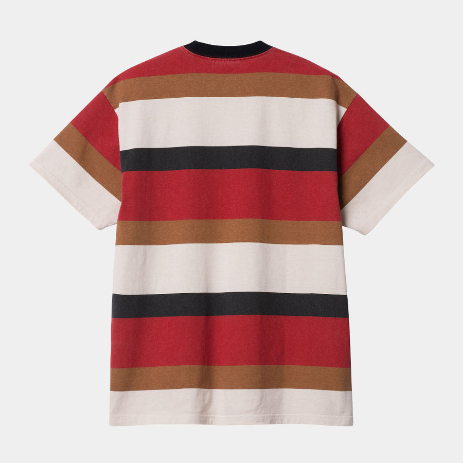 carhartt wip crouser short sleeve t-shirt crouser stripe arcade
