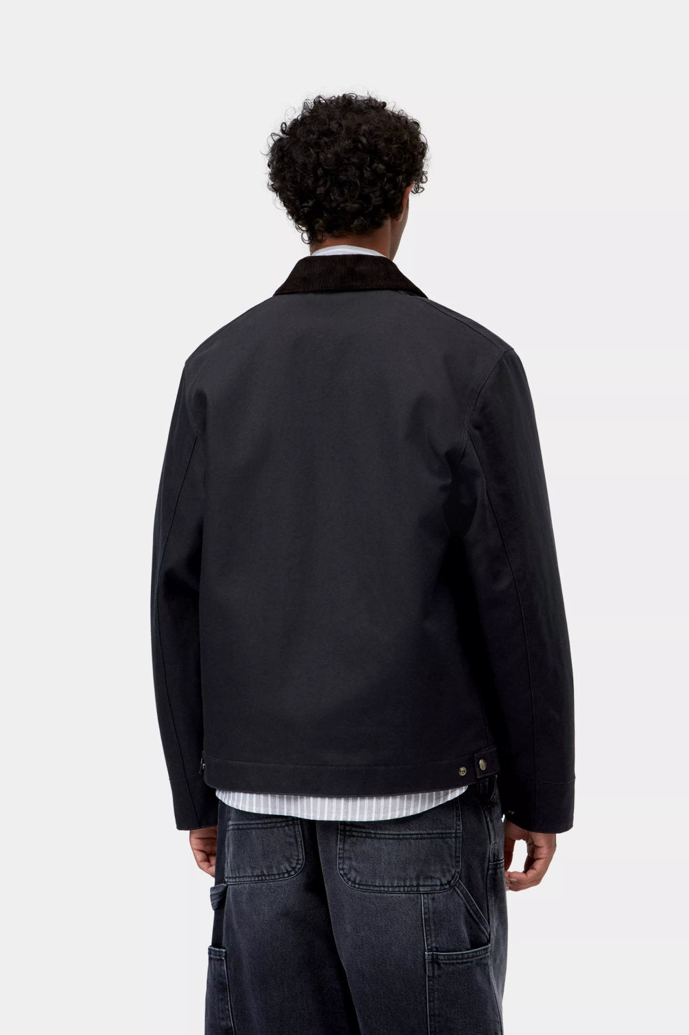 carhartt wip detroit jacket winter dark navy black rigid