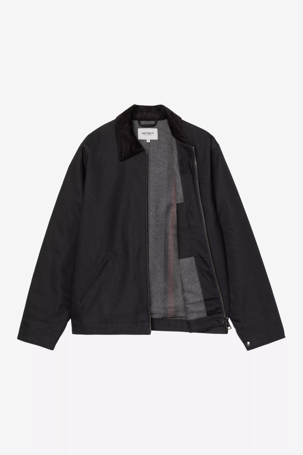 carhartt wip detroit jacket winter dark navy black rigid