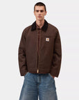 carhartt wip detroit jacket winter tobacco black rigid