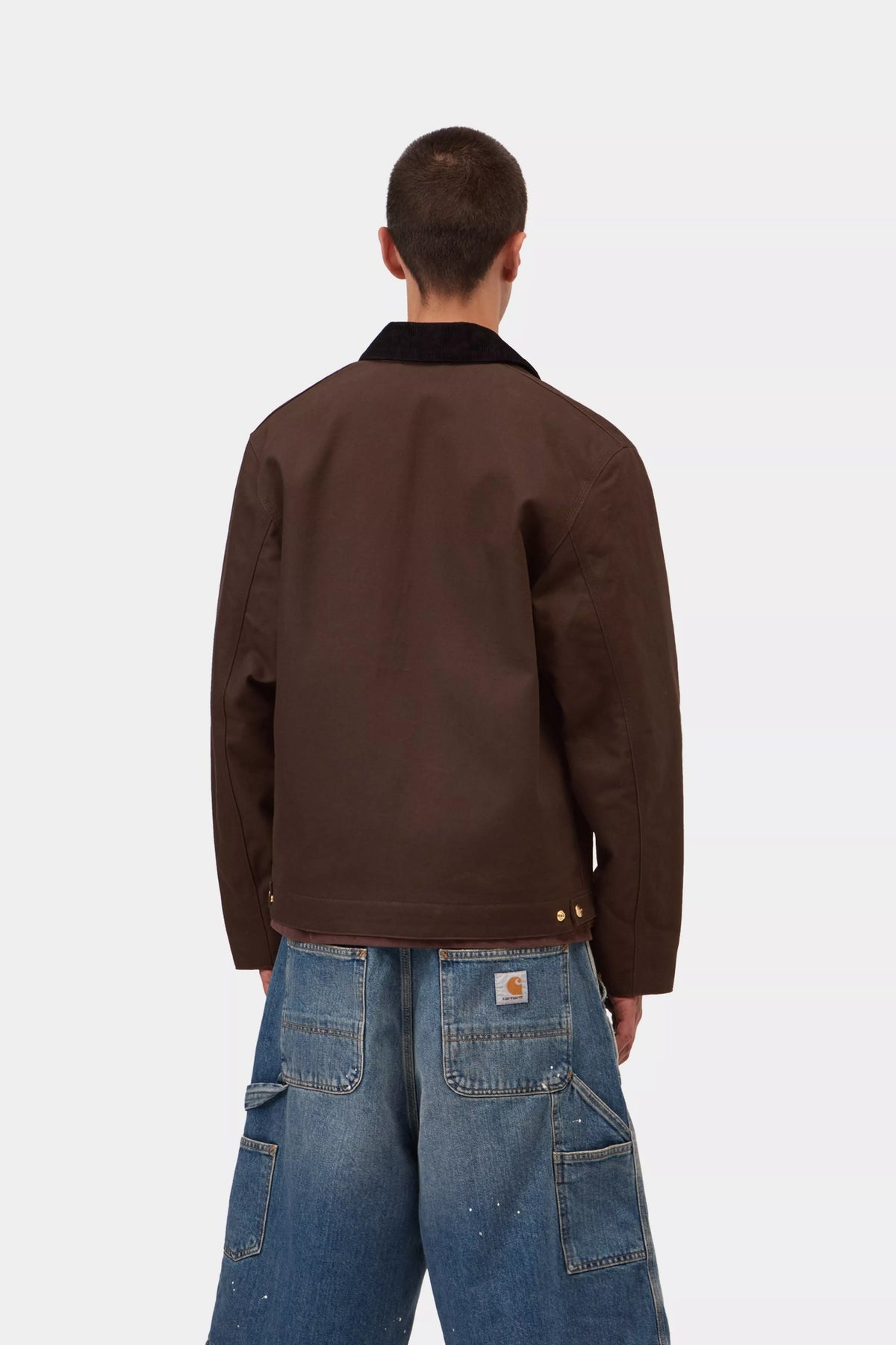 carhartt wip detroit jacket winter tobacco black rigid