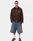 carhartt wip detroit jacket winter tobacco black rigid