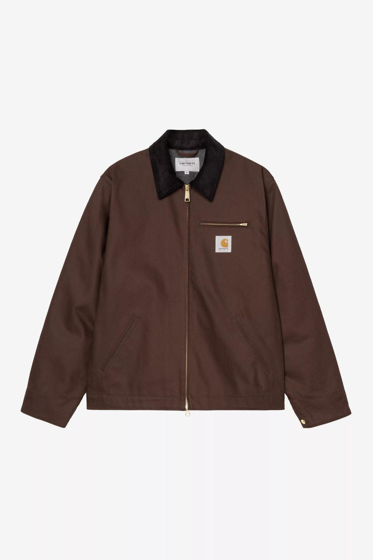 carhartt wip detroit jacket winter tobacco black rigid