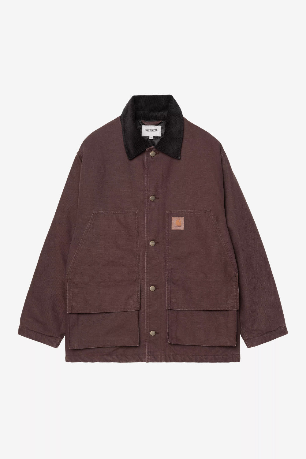 carhartt wip lander coat palisander black stone washed