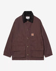 carhartt wip lander coat palisander black stone washed