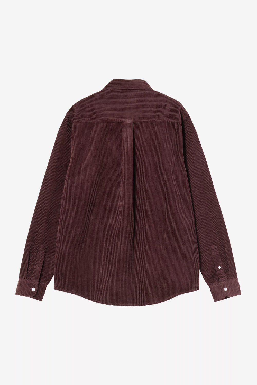 carhartt wip long sleeve madison cord shirt amarone