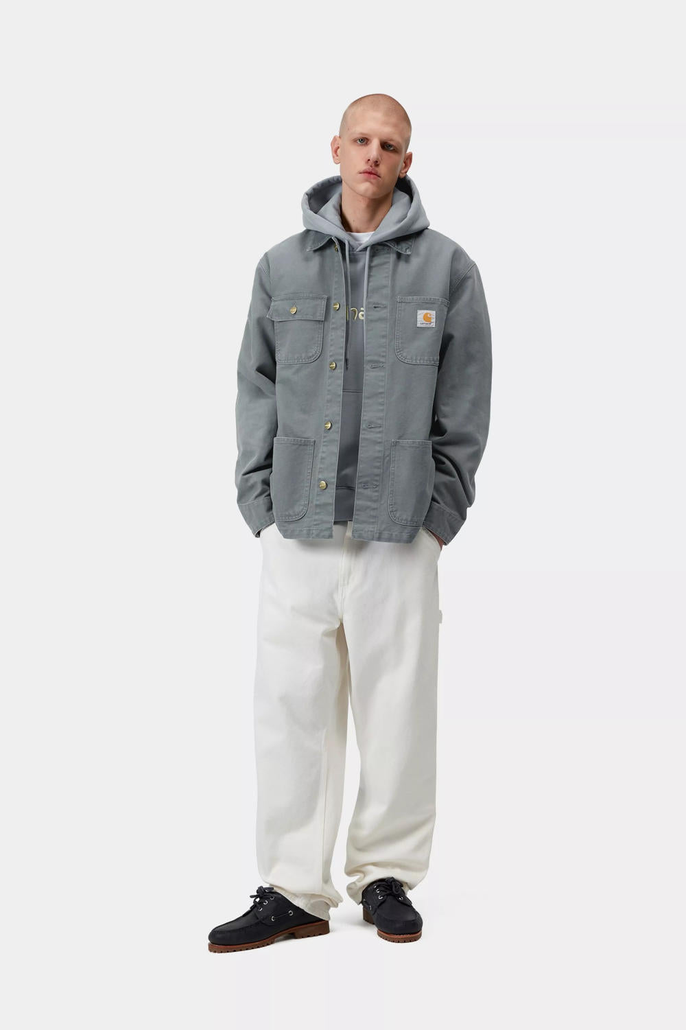carhartt wip michigan coat cozy blue stone canvas – www.sublime.bz
