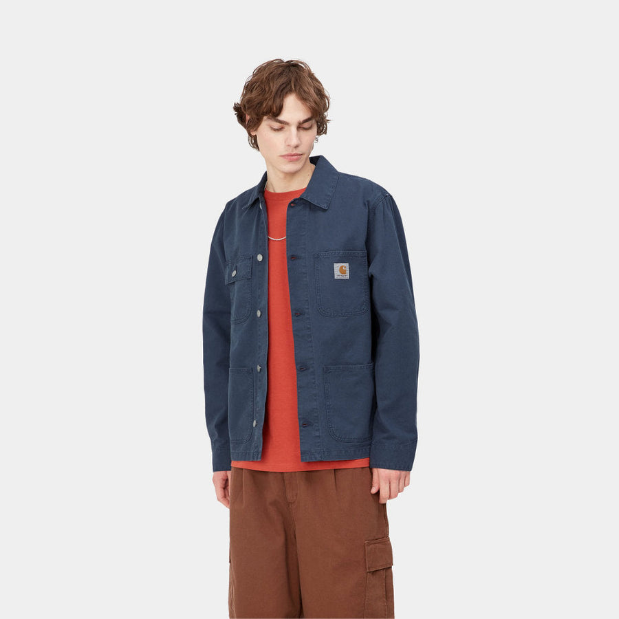 carhartt wip michigan coat storm blue garment dyed (LAST SIZE LARGE)