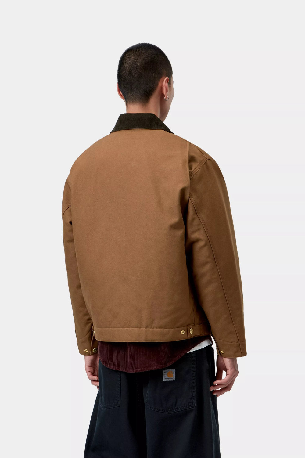 carhartt wip og detroit jacket winter h brown tobacco rigid