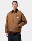 carhartt wip og detroit jacket winter h brown tobacco rigid