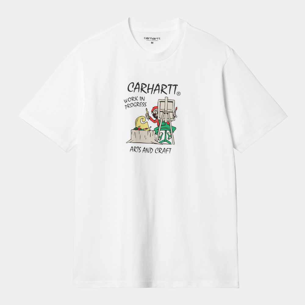 carhartt wip short sleeve art supply t-shirt white