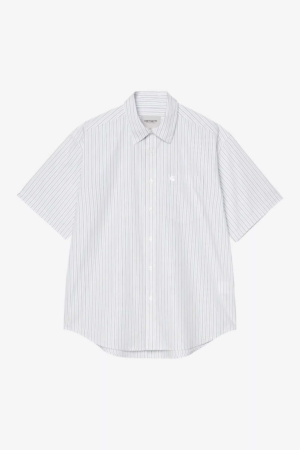 carhartt wip short sleeve keene shirt keene stripe white