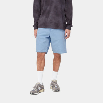 carhartt wip single knee short piscine faded