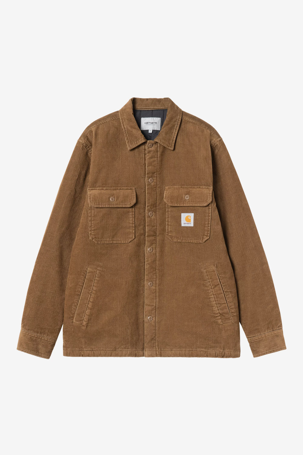 carhartt wip whitsome shirt jacket cotton corduroy h brown
