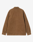 carhartt wip whitsome shirt jacket cotton corduroy h brown
