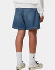 carhartt wip women alta short blue dark used wash