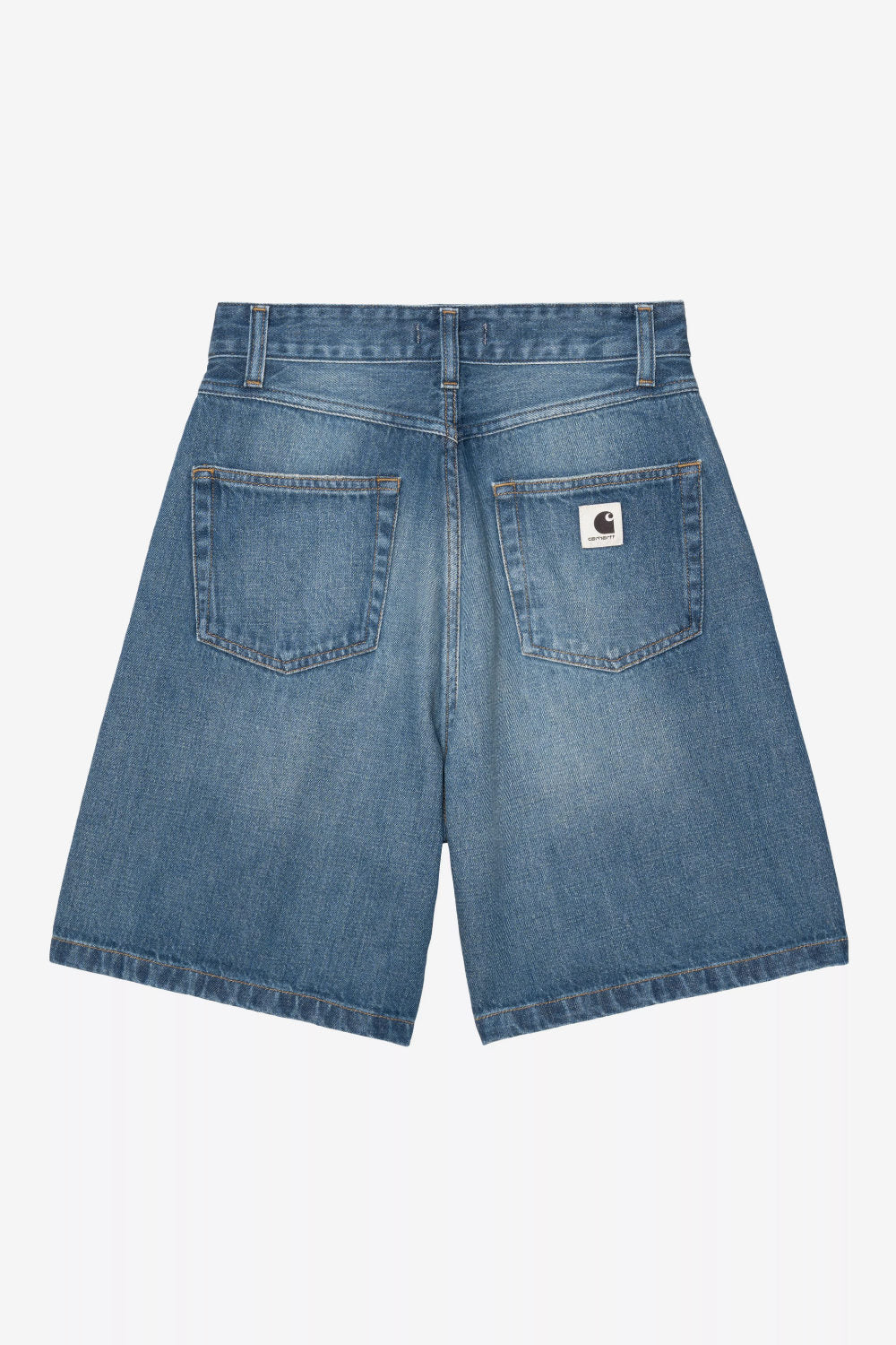 carhartt wip women alta short blue dark used wash
