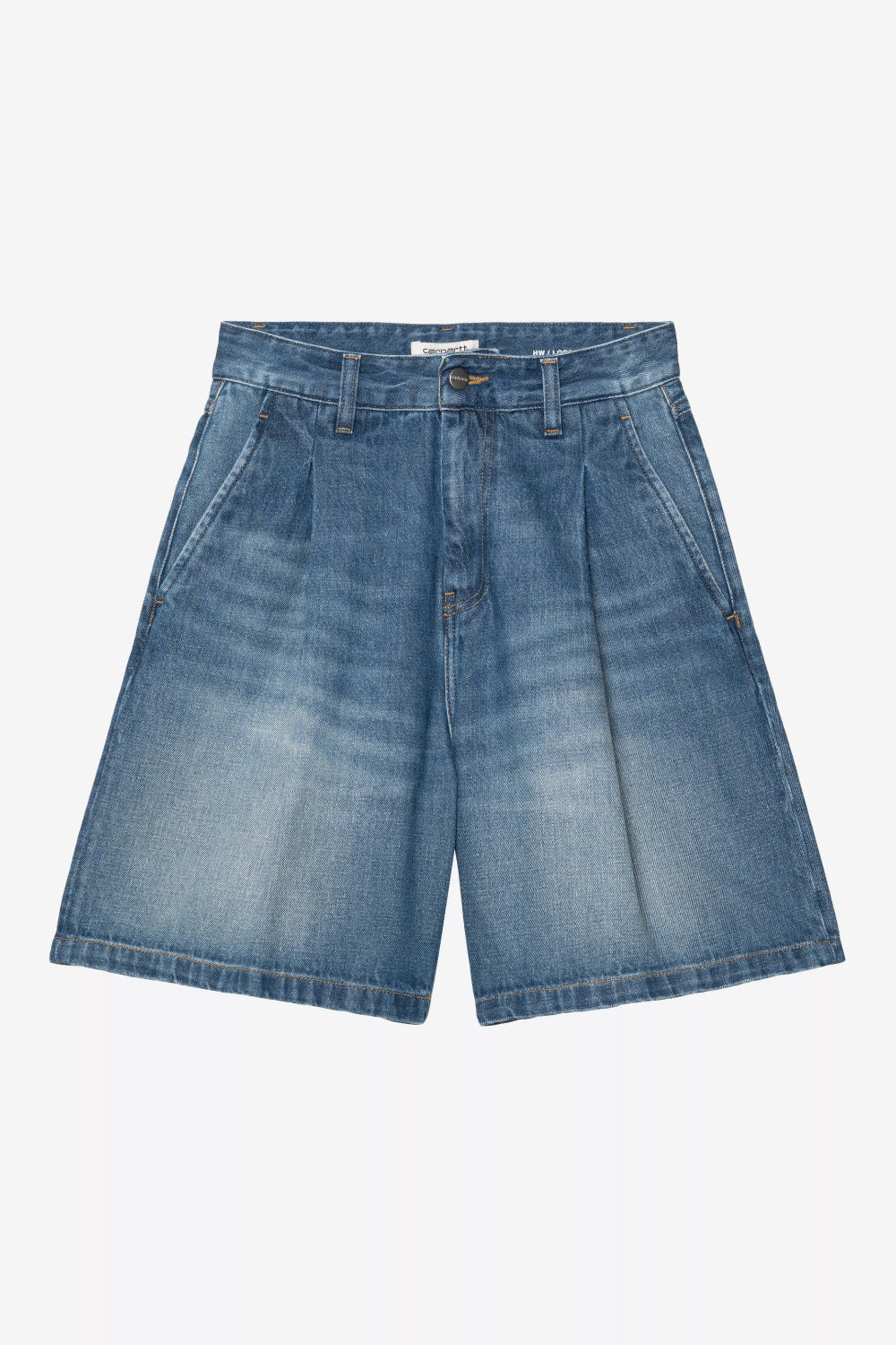 carhartt wip women alta short blue dark used wash