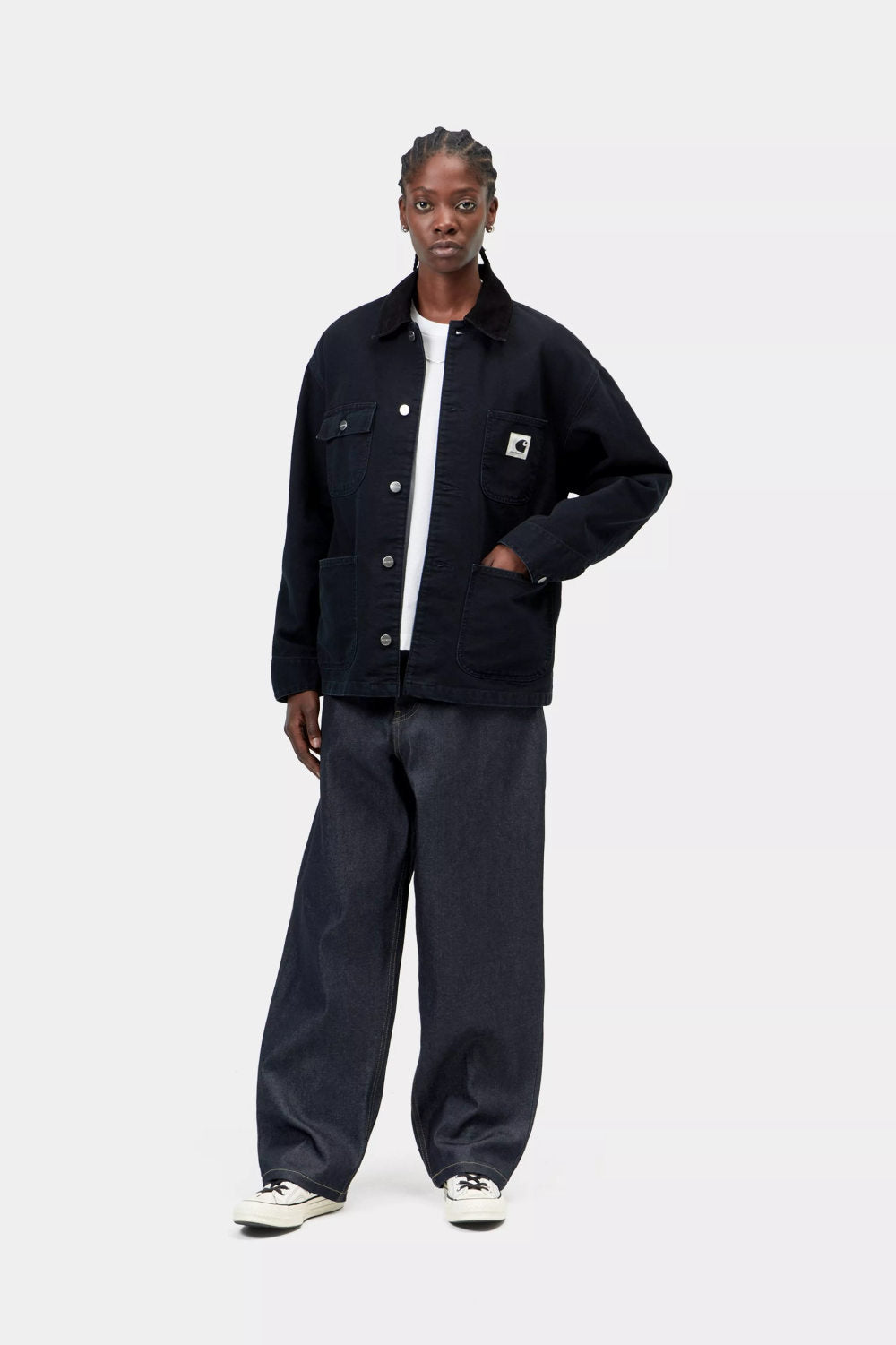 carhartt wip women brandon pant blue rigid