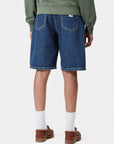 carhartt wip women brandon short blue stone washed