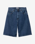 carhartt wip women brandon short blue stone washed
