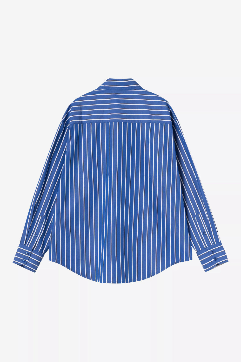 carhartt wip women long sleeve gowan shirt gowan stripe lapis