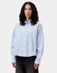 carhartt wip women long sleeve kanan shirt kanan stripe bleach