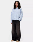 carhartt wip women long sleeve kanan shirt kanan stripe bleach