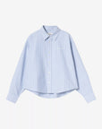 carhartt wip women long sleeve kanan shirt kanan stripe bleach