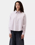 carhartt wip women long sleeve kanan shirt kanan stripe hortensia