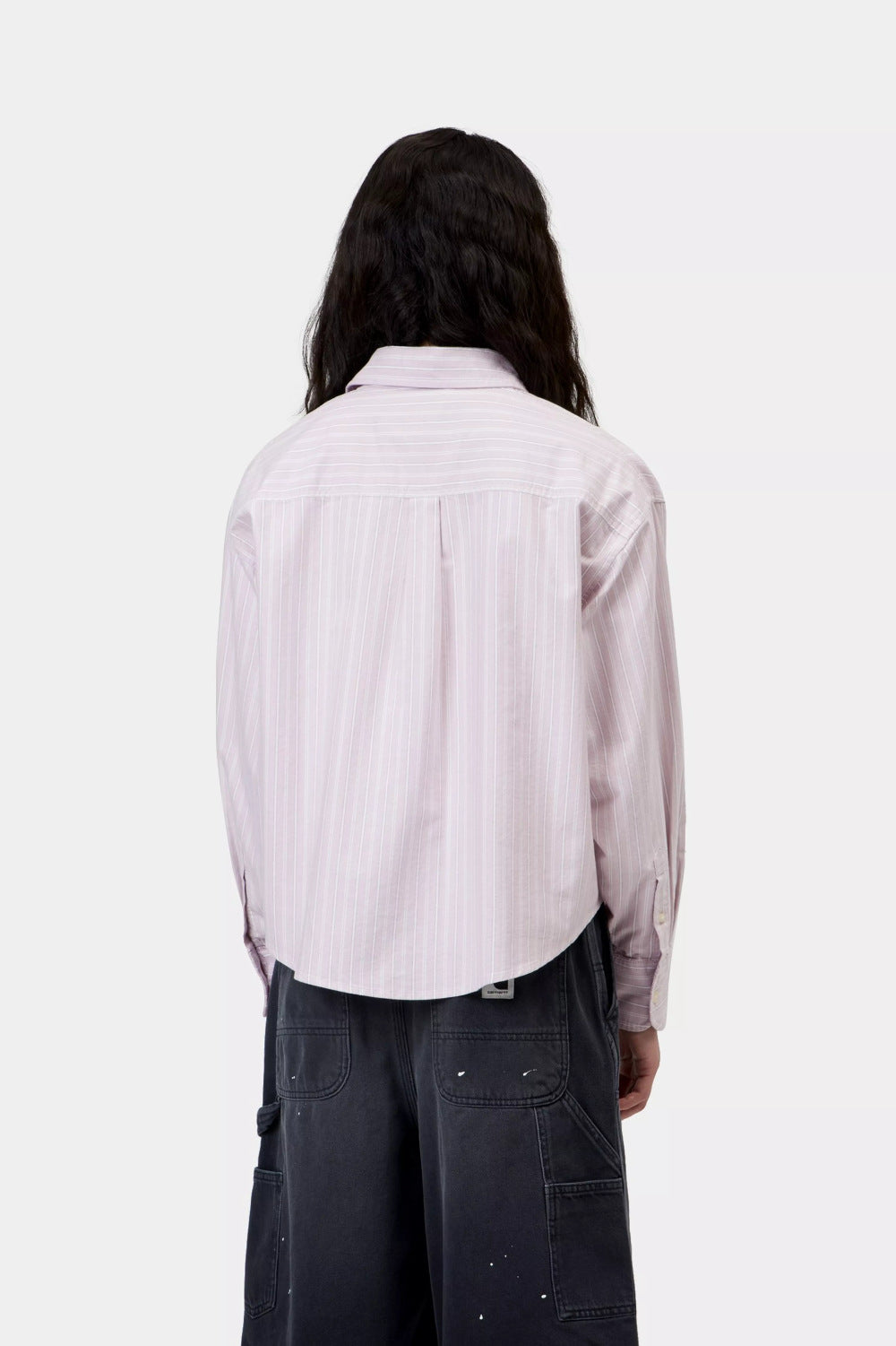carhartt wip women long sleeve kanan shirt kanan stripe hortensia
