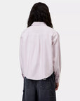 carhartt wip women long sleeve kanan shirt kanan stripe hortensia