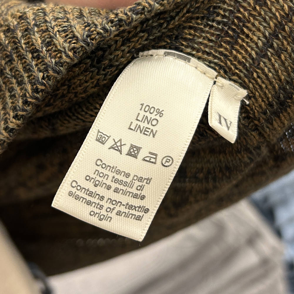 casa isaac cardigan cc11 long sleeve green flamme linen
