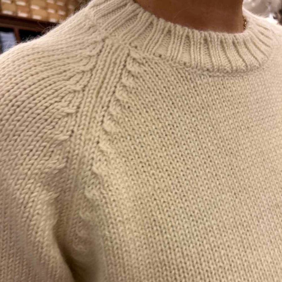 casa isaac woman round neck pullover white